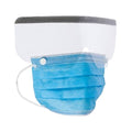 Combination combo mask with eye shield used in funeral service operations, from lynch supply