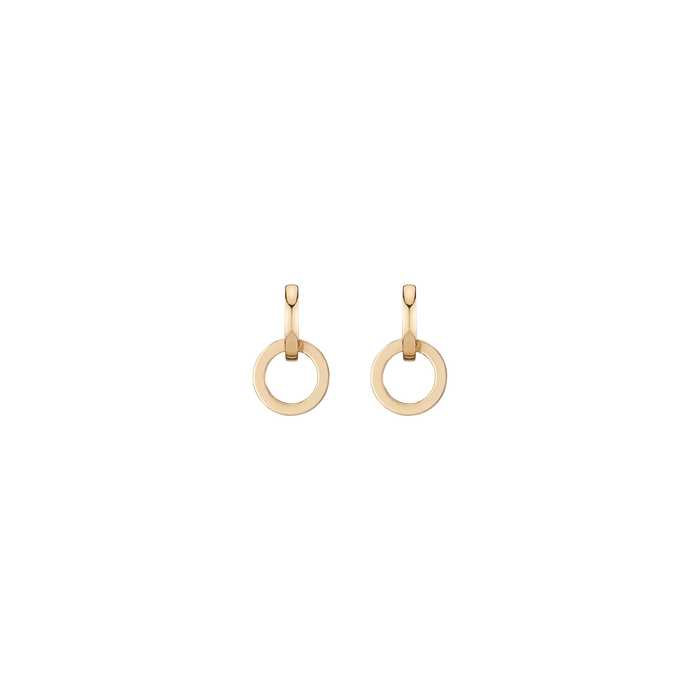 Connection Interlock Earrings Vermeil Yellow Mini Top Yellow Mini Bottom