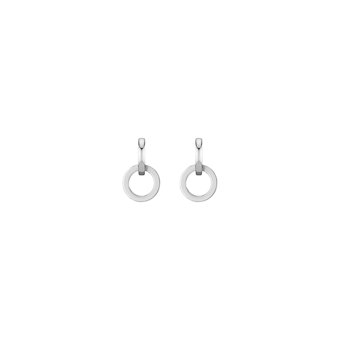 Connection Interlock Earrings Vermeil White Mini Top White Mini Bottom