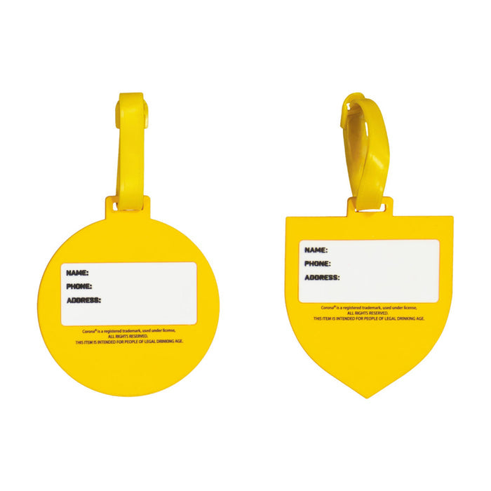 Corona Logo Badge 2-Piece Luggage Tag Set