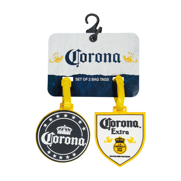 Corona Logo Badge 2-Piece Luggage Tag Set