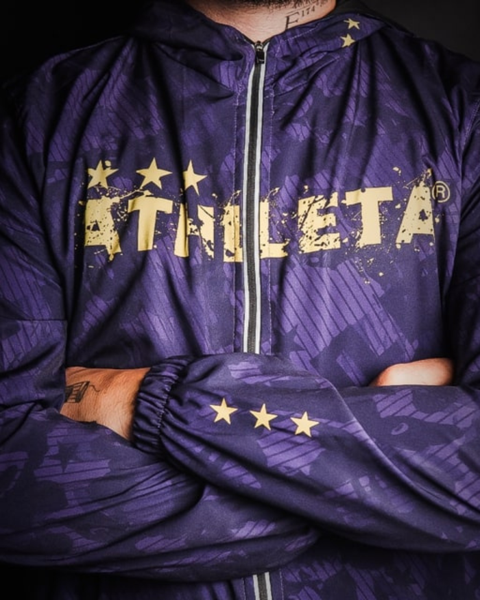 Corta Vento Athleta Free Microfibra Unissex Roxo