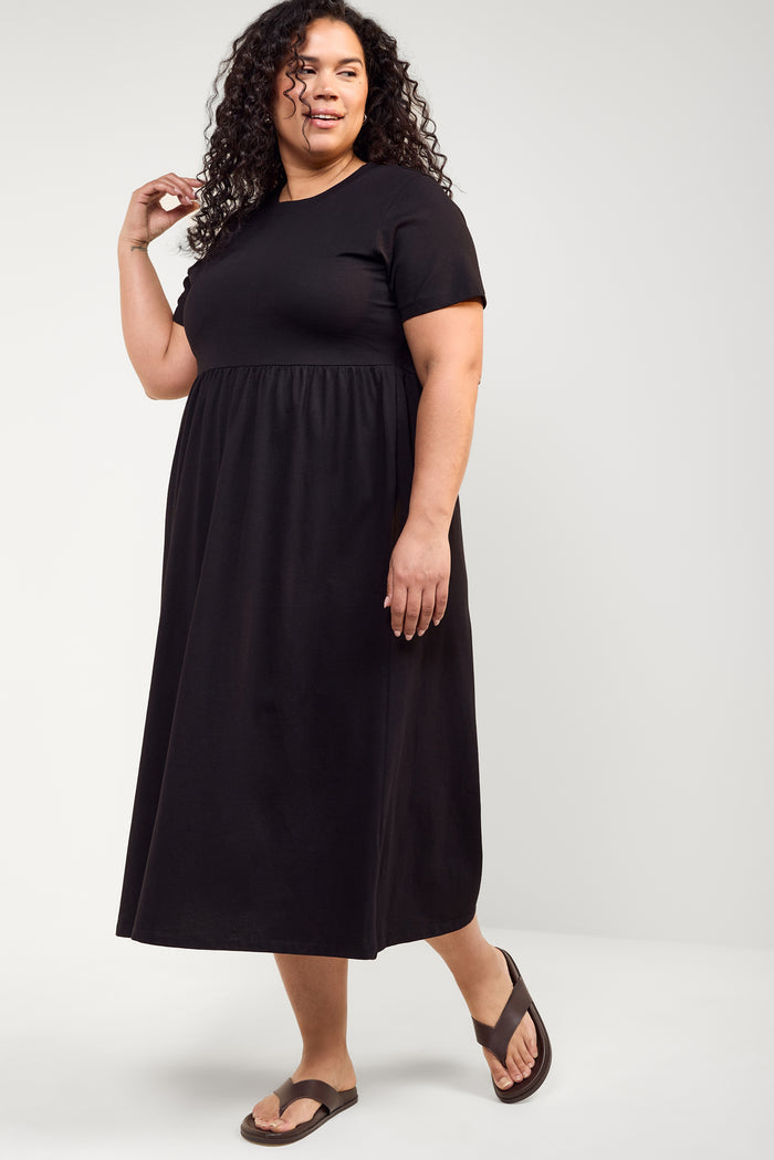 Cotton Maxi T-Shirt Dress - 2232