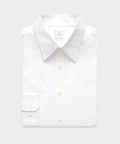 Cotton Poplin Long Point Collar Dress Shirt