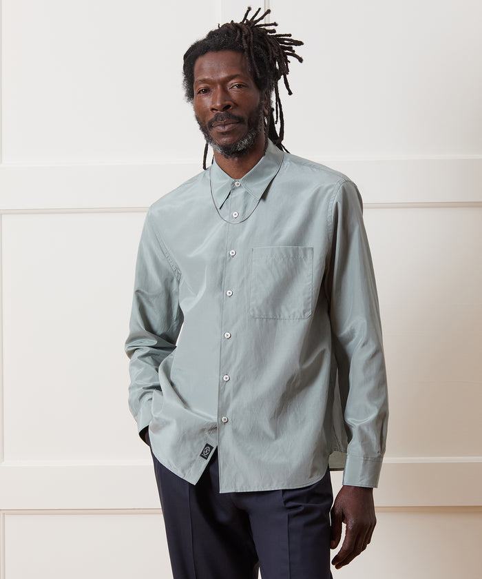 Cotton-Silk Big Shirt