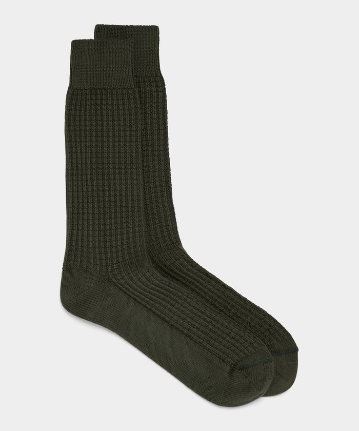 Cotton Waffle Sock