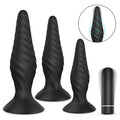 Cream: Threaded Anal Plug Finger Sleeves Set of 3 Different Sizes