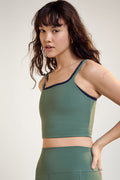 Cropped Fitted Tank Top - 9146