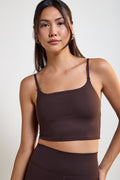 Cropped Tank Top with Adjustable Straps - 9209