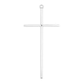 Cross-10" plain silver used in funeral service operations, from lynch supply