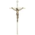 Crucifix-10" brass with antique bronze corpus used in funeral service operations, from lynch supply