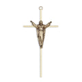 Crucifix-10" brass with traditional risen christ-brass/antique bronze corpus used in funeral service operations, from lynch supply