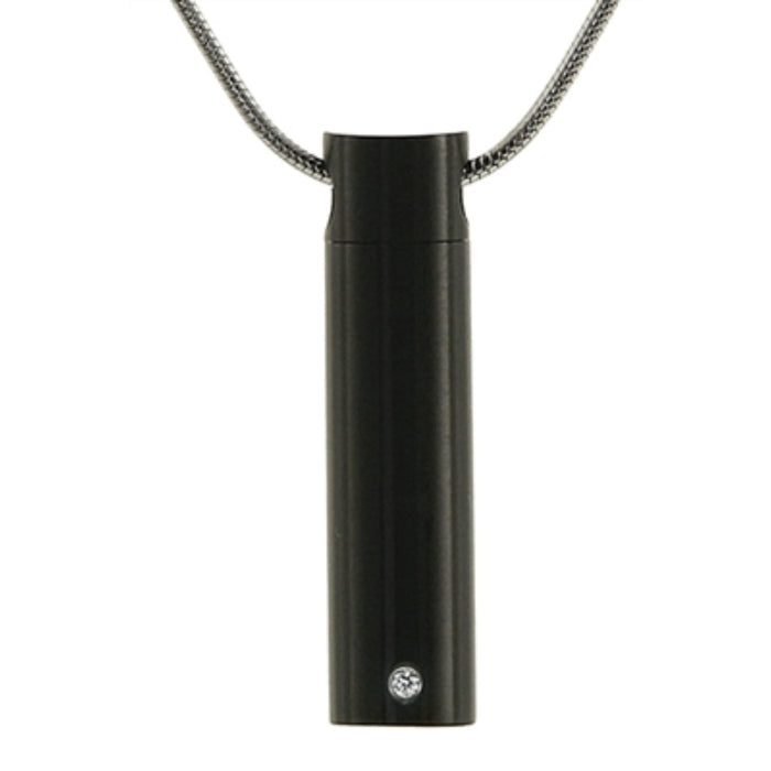 Cylinder cremation pendant-onyx cremation supplies and equipment product