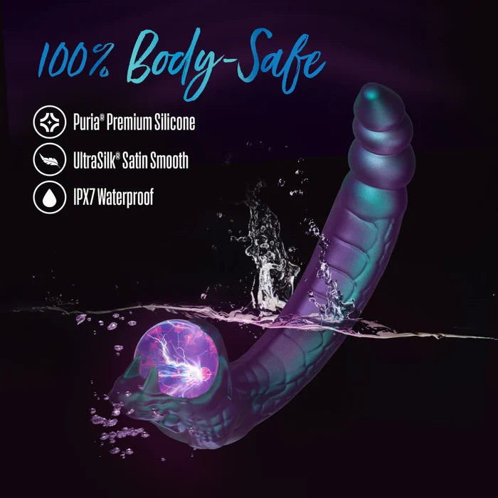🐍 Dark Millenia Viper Dual-Ended Fantasy Vibrator With Mystical Plasma Globe