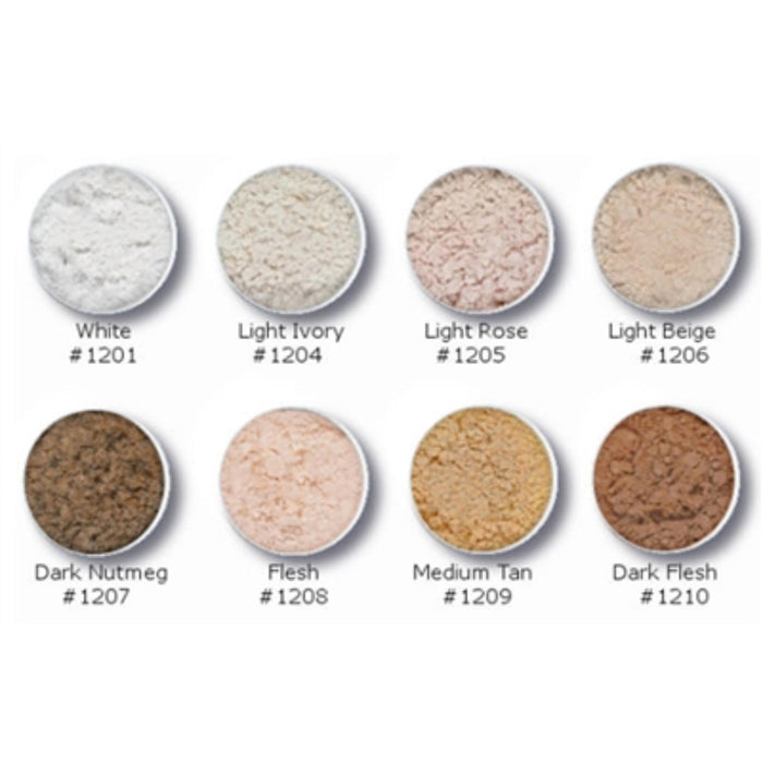 Derma-pro translucent drying powders used in funeral service operations, from lynch supply