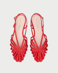 Devon Red Moiré Slingback Sandal red moiré.