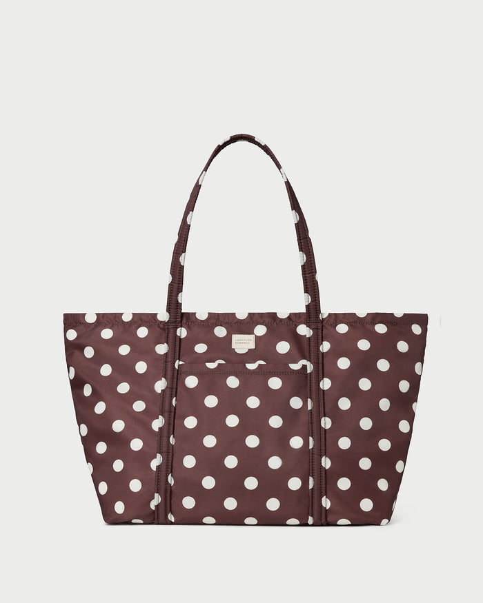 Brown/Cream Polka Dot / O/S