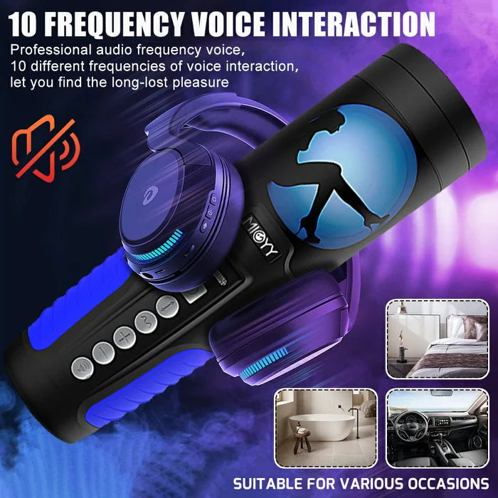 Dirty Talk: 10 Modes 4D Realistic Full Auto Thrusting Male Masturbation