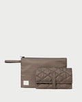 Dottie Brown/Black Check Changing Pad in brown/black check nylon.