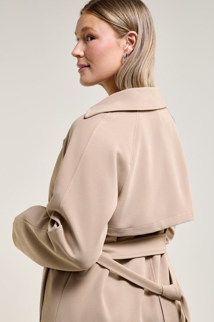 Double-Breasted Belted Trench - 1027