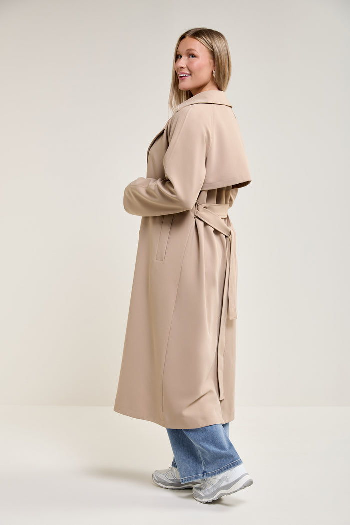 Double-Breasted Belted Trench - 1027
