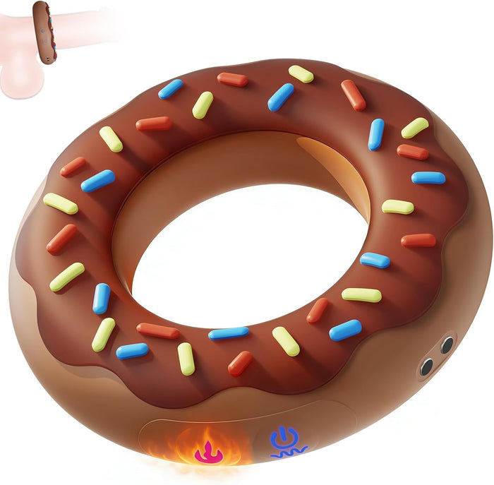 Dual-Turbo Heated Vibrating Cock Ring – 10 Modes for Endurance & Climax