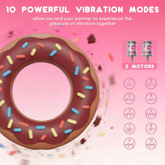 Dual-Turbo Heated Vibrating Cock Ring – 10 Modes for Endurance & Climax