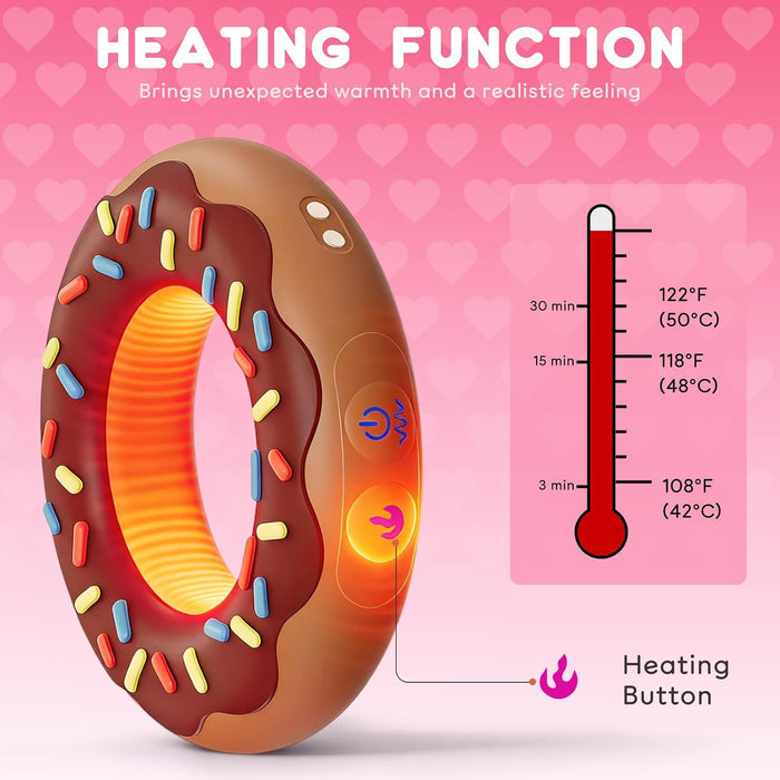 Dual-Turbo Heated Vibrating Cock Ring – 10 Modes for Endurance & Climax