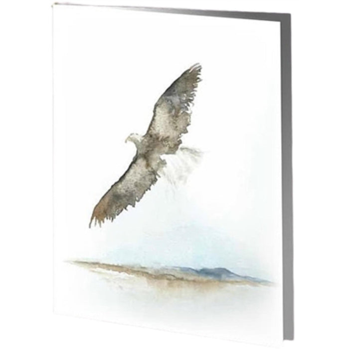 Eagle soaring by arthur short bull service folder used in funeral service operations, from lynch supply