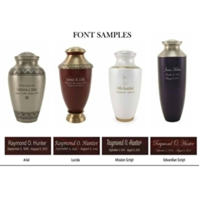 ECONOMY MDF WOOD FINISH URNS