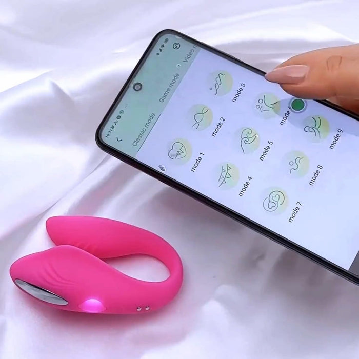 ELA - App-Operated C-Shape Vibrator for Couples, Partner Vibrator, Couples Sex Toy