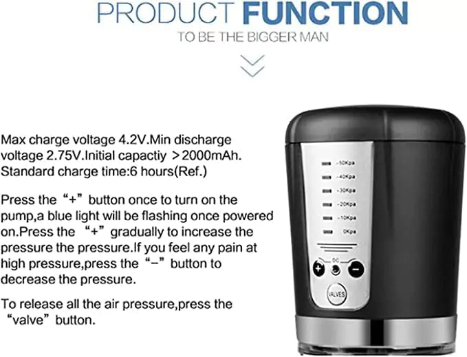 Electric Penis Pump Enlargement Vacuum Pump