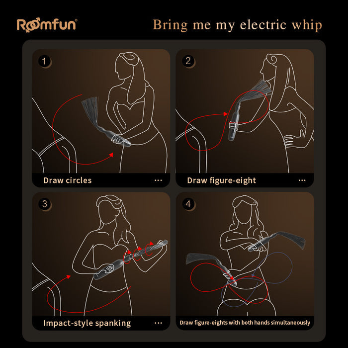 Electric Shock Whip – Adjustable Electroshock Spanking Tool for Punishment Training