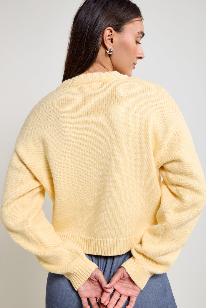 Embroidered Knit Sweater - 8175