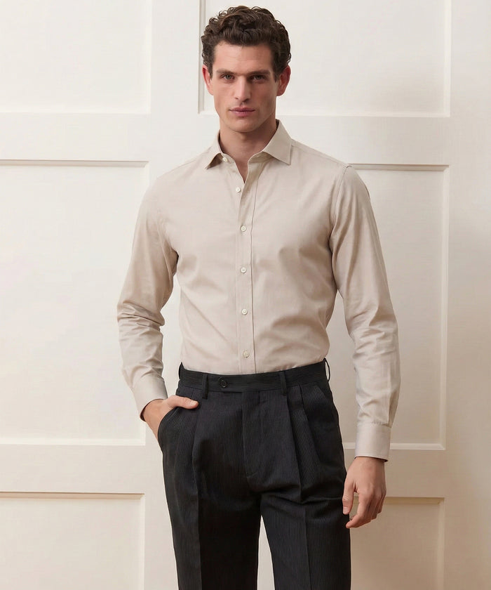 End-On-End Poplin Dress Shirt