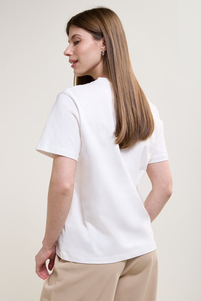 Envelope Embroidery T-Shirt - 9167