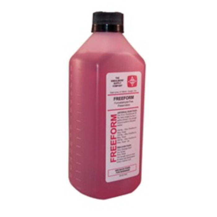 Esco freeform non-formaldehyde arterial fluid used in funeral service operations, from lynch supply