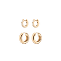 Everyday Hoop Earring Stack 12mm 15mm First