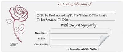 Ez memorial offering & contribution envelopes used in funeral service operations, from lynch supply