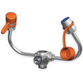 Faucet-mounted eye wash used in funeral service operations, from lynch supply