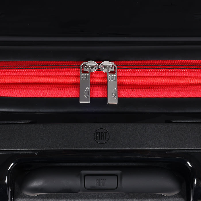 Fiat 500 x FUL 26.5" Expandable Hardside Spinner Luggage, Black