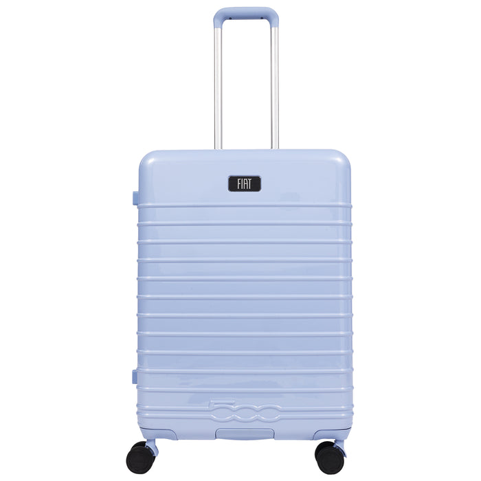 Fiat 500 x FUL 26.5" Expandable Hardside Spinner Luggage, Light Blue