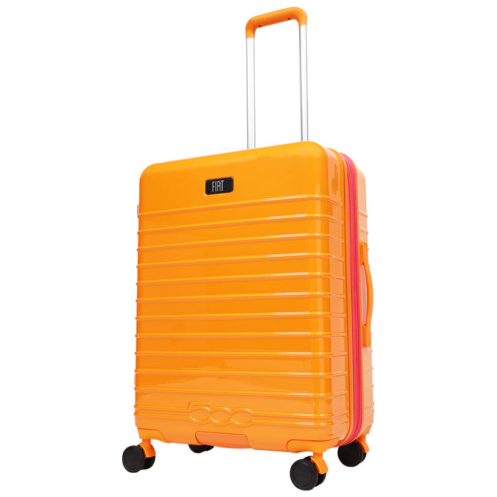 Fiat 500 x FUL 26.5" Expandable Hardside Spinner Luggage, Orange