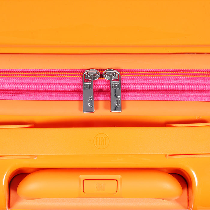 Fiat 500 x FUL 26.5" Expandable Hardside Spinner Luggage, Orange