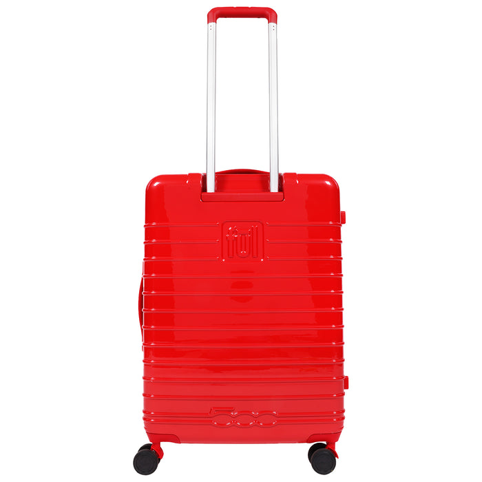 Fiat 500 x FUL 26.5" Expandable Hardside Spinner Luggage, Red