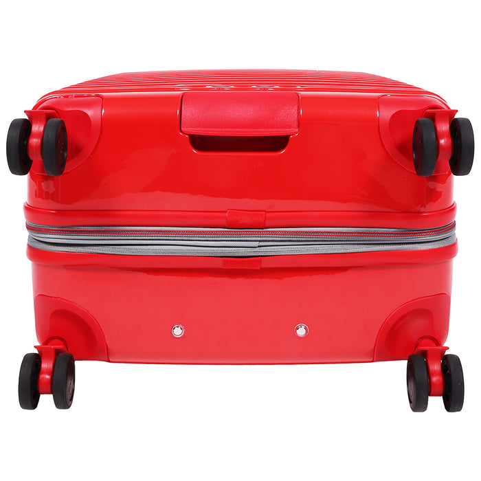 Fiat 500 x FUL 26.5" Expandable Hardside Spinner Luggage, Red
