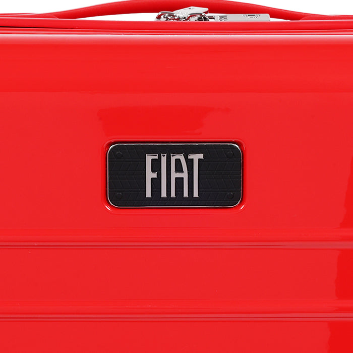 Fiat 500 x FUL 26.5" Expandable Hardside Spinner Luggage, Red