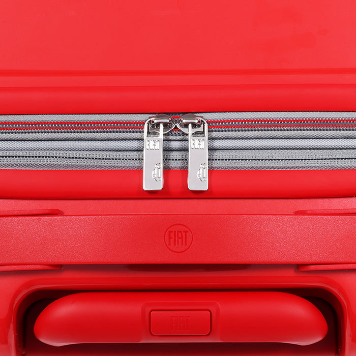 Fiat 500 x FUL 26.5" Expandable Hardside Spinner Luggage, Red