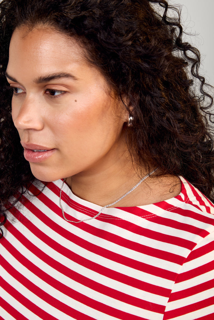 Fitted Boat Neck Top - 9197