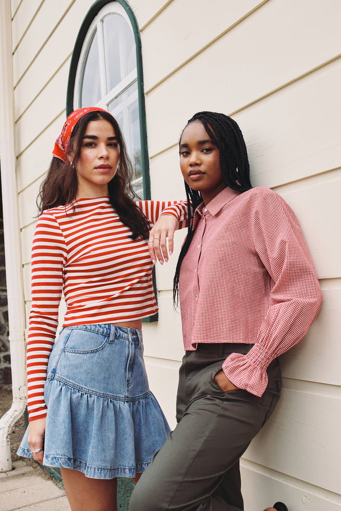 Fitted Boat Neck Top - 9197